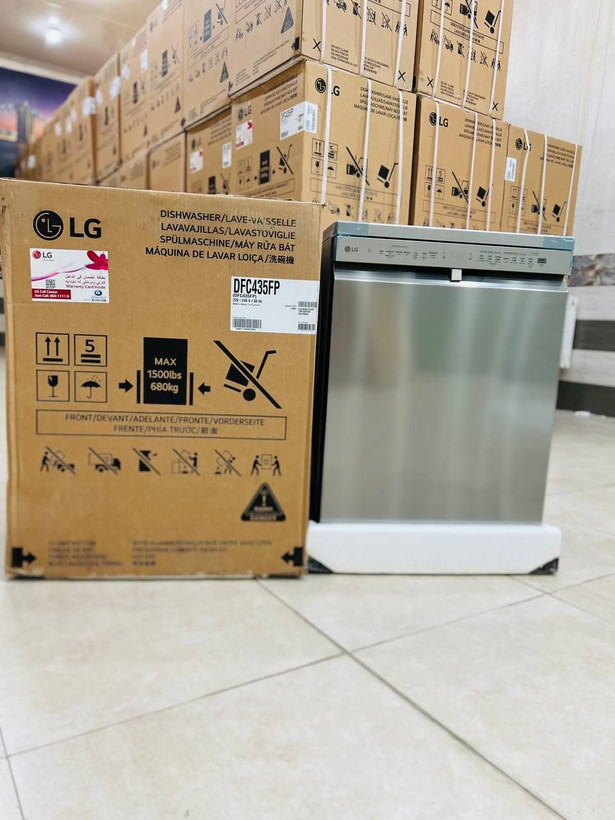 ماشین ظرفشویی ال جی DF425HSS ظرفیت ۱۴ نفر مبله