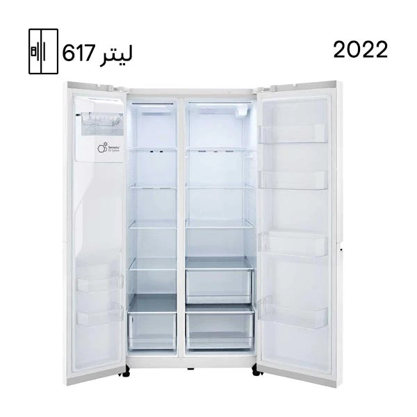 یخچال ساید ال جی مدل J287 (دورنگ سفید و سیلور)